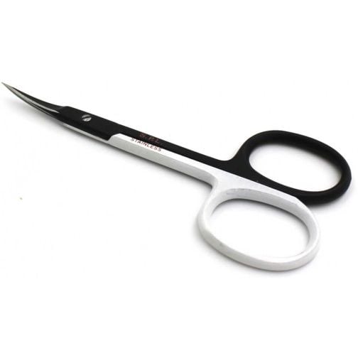 Ножиці манікюрні для кутикули SPL з двостороннім лезом 90 мм чорно-білі - фото 2