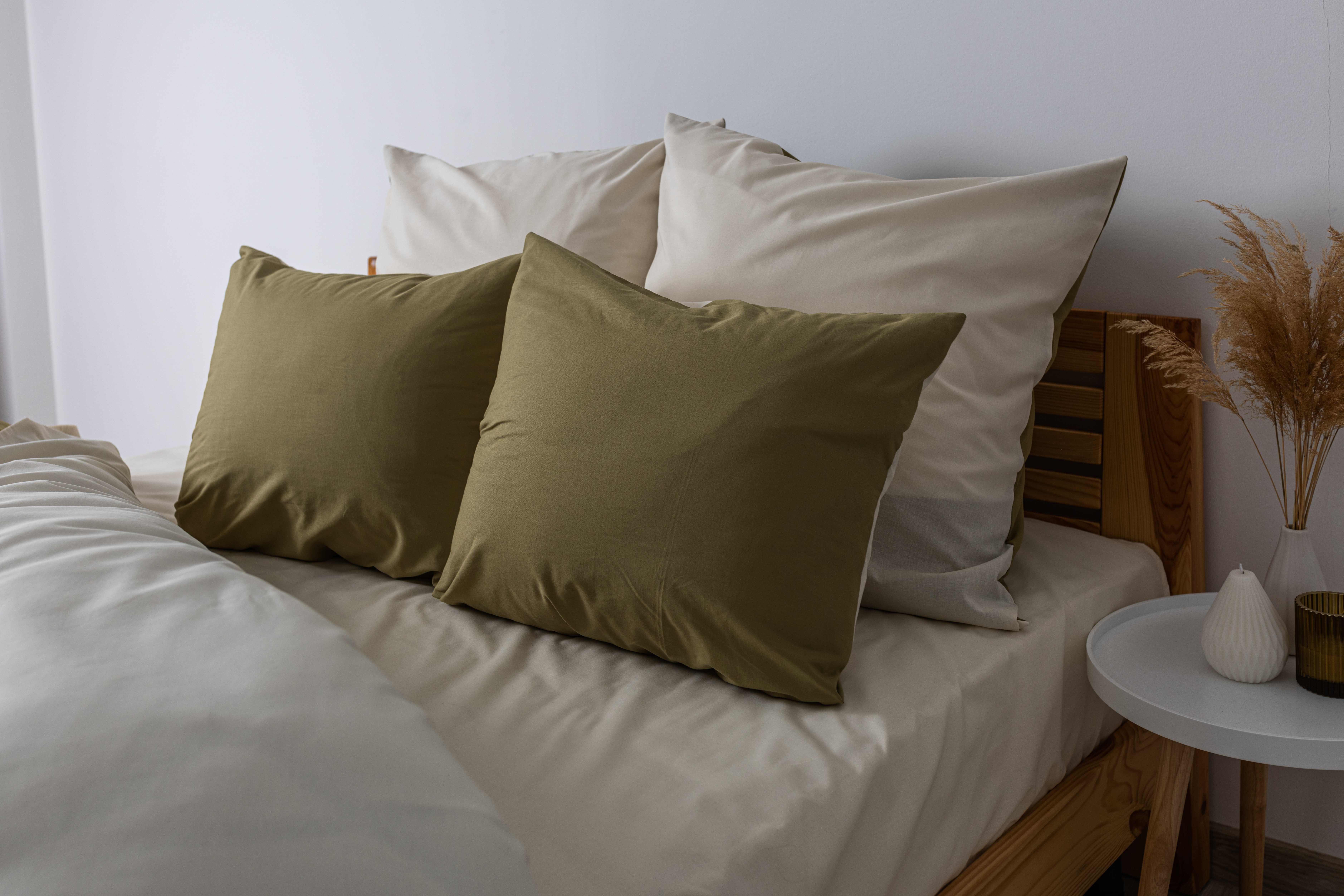 Комплект постільної білизни ТЕП Happy Sleep Природній Малахіт двоспальний хакі з молочним (2-03795_26234) - фото 5