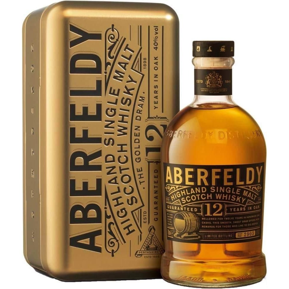 Виски Aberfeldy 12 лет выдержки в металлической коробке, 40%, 0,7 л (738216) - фото 1