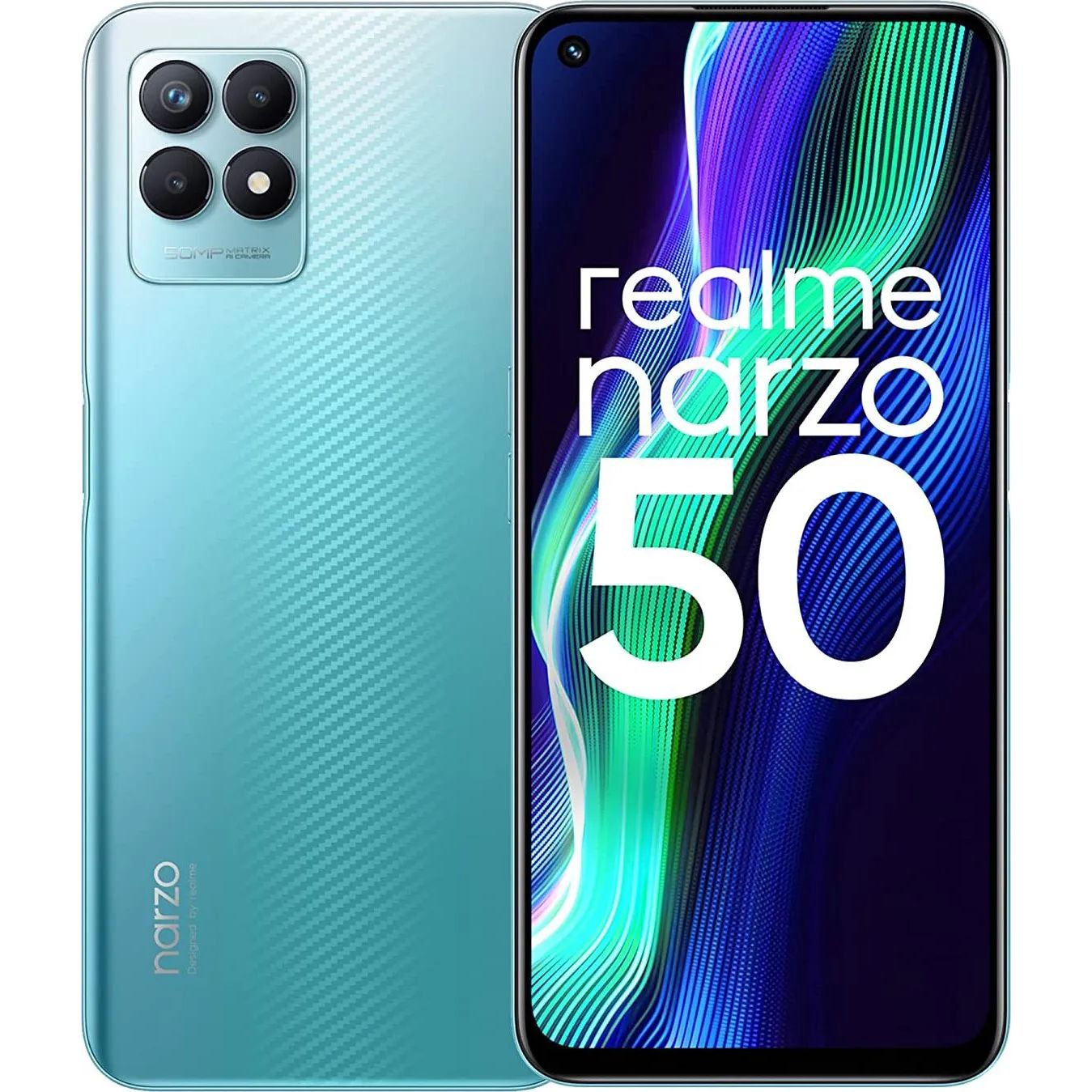 Смартфон Realme Narzo 50 4/64GB Speed Blue (Global) - фото 1