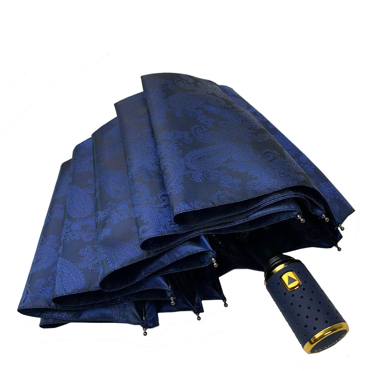 Жіноча складана парасолька напівавтомат The Best 102 см синя - фото 6