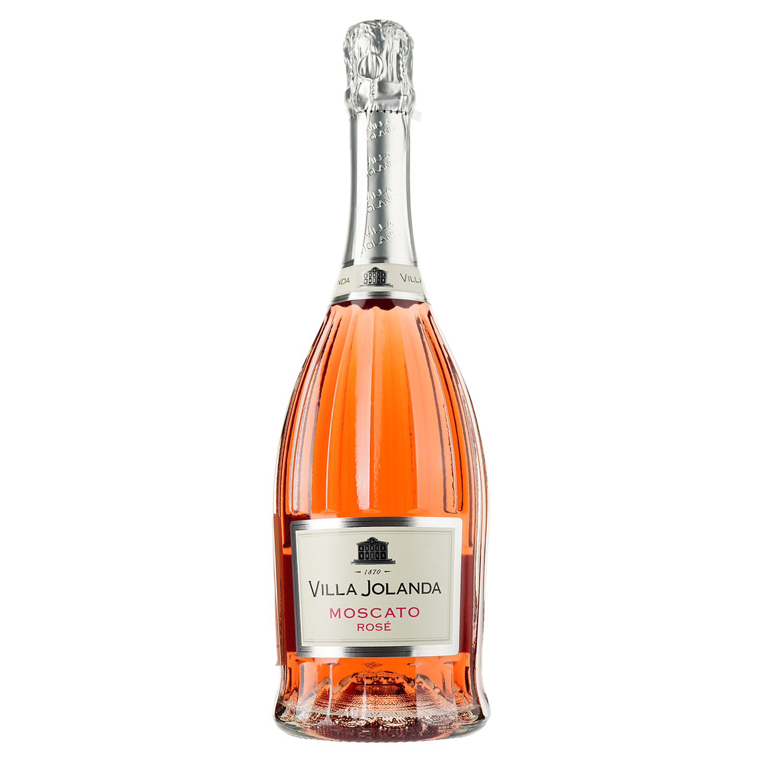 Вино ігристе Santero Moscato Rose Villa Jolanda Carved, рожеве, солодке, 6,5%, 0,75 л (2184) - фото 1