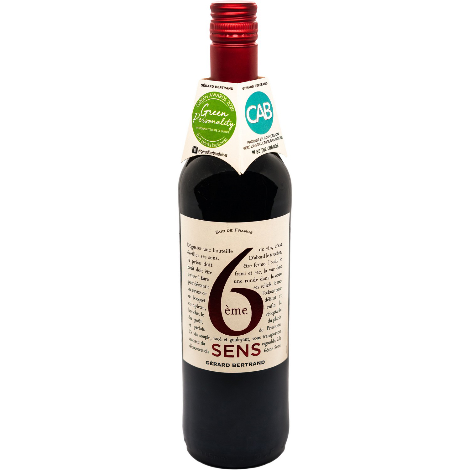 Вино Gerard Bertrand 6eme Sens Rouge, красное, сухое, 0,75 л - фото 1