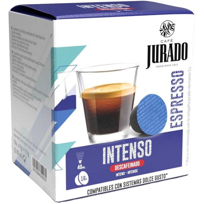 Кава в капсулах Jurado Dolce Gusto Cafе Descafeinado Intenso 16 шт. - фото 1