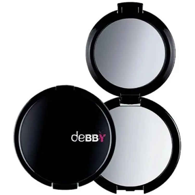 Дзеркало подвійне Debby Pocket Mirror чорне - фото 1