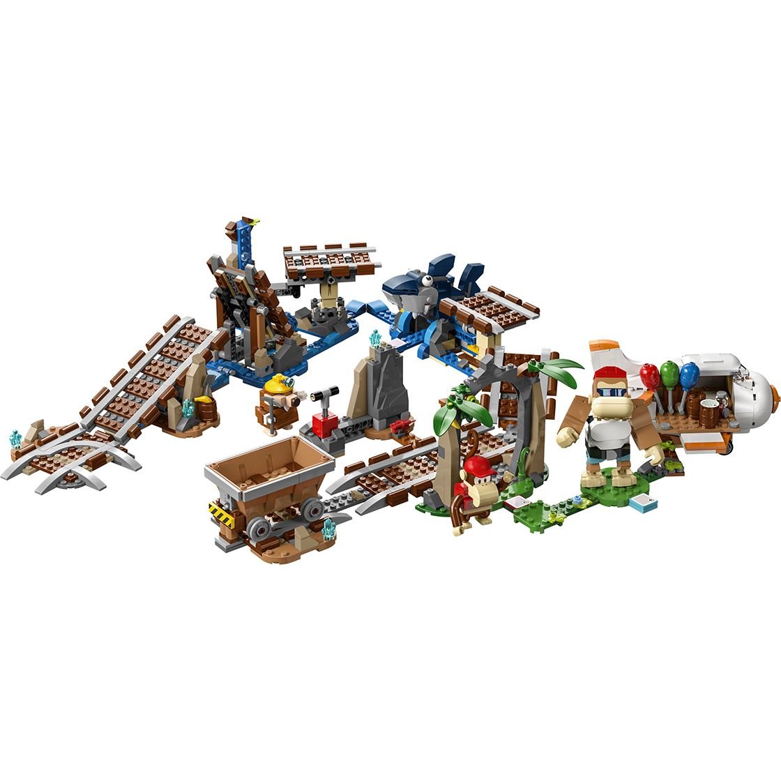 Конструктор LEGO Super Mario Поездка в вагонетке Дидди Конга Дополнительный набор 1157 деталей (71425) - фото 4