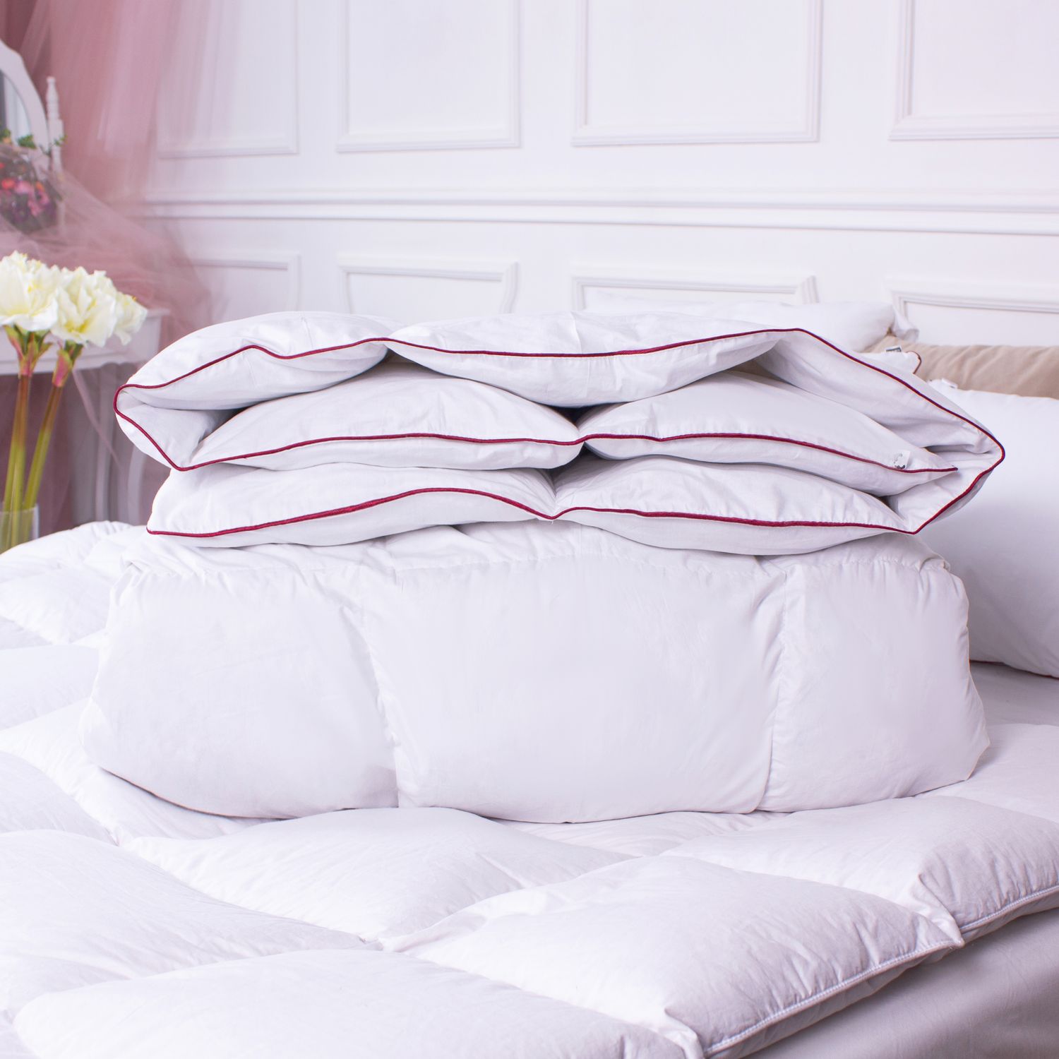 Одеяло пуховое MirSon DeLuxе 029, king size, 240x220, белое (2200000000248) - фото 2