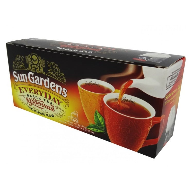 Чай чорний Sun Gardens Щоденний, запашний, 25 пакетиків (915518) - фото 1