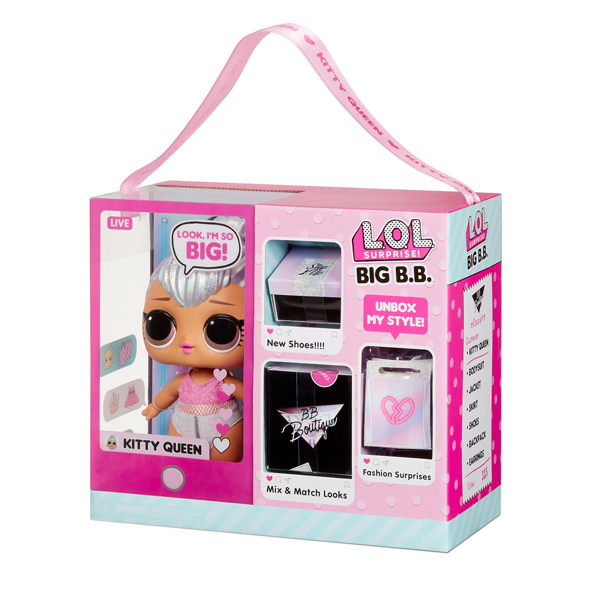 Ігровий набір з мега-лялькою L.O.L. Surprise Big B.B.Doll Королева Кітті (573074) - фото 6
