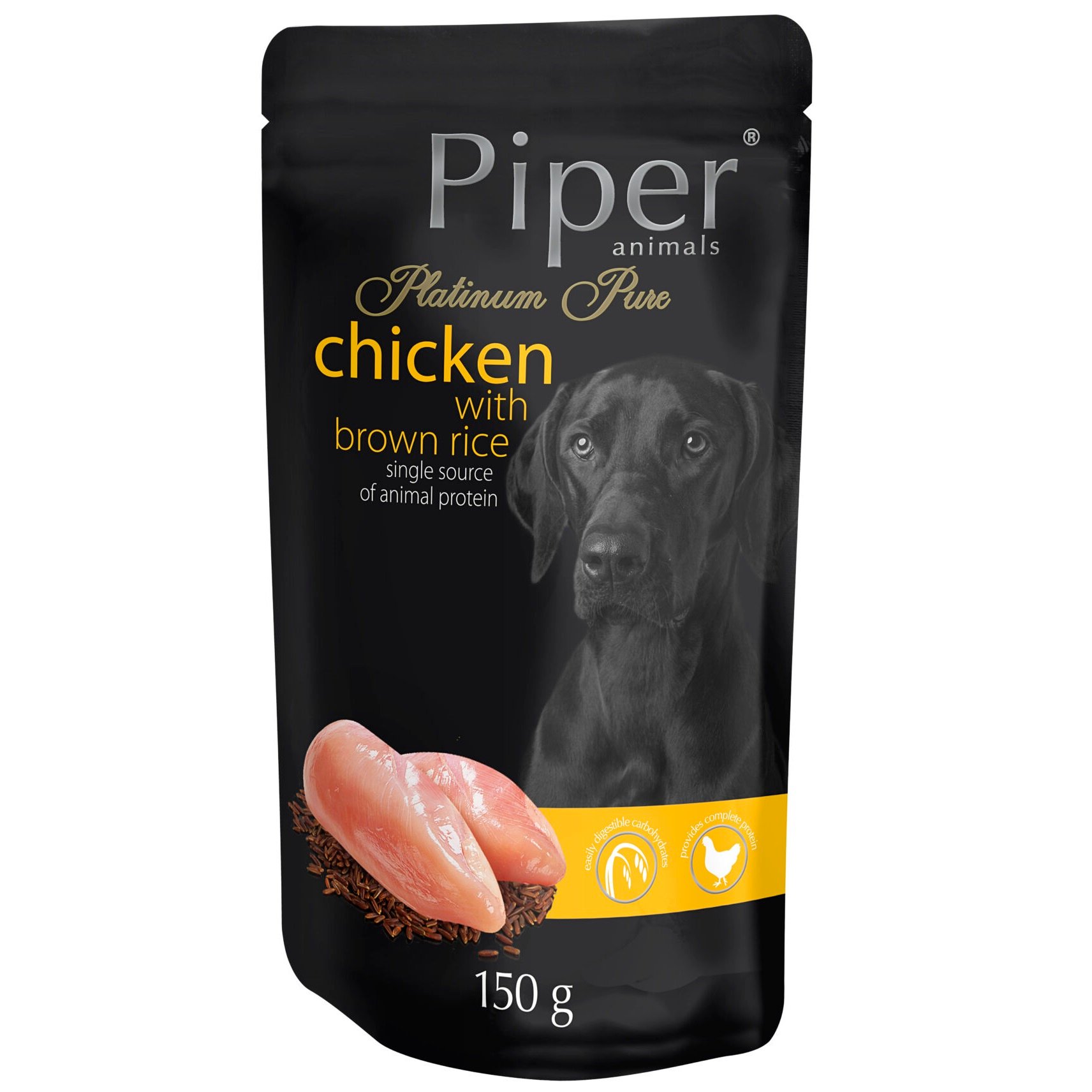 Влажный корм для собак Dolina Noteci Piper Platinum Pure с курицей и коричневым рисом, 150 г (DN137-301684) - фото 1