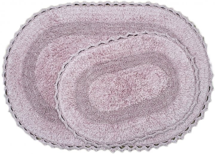 Набір килимків Irya Vermont g.kurusu, 90х60 см та 60х40 см, сітло-рожевий (svt-2000022237888) - фото 1