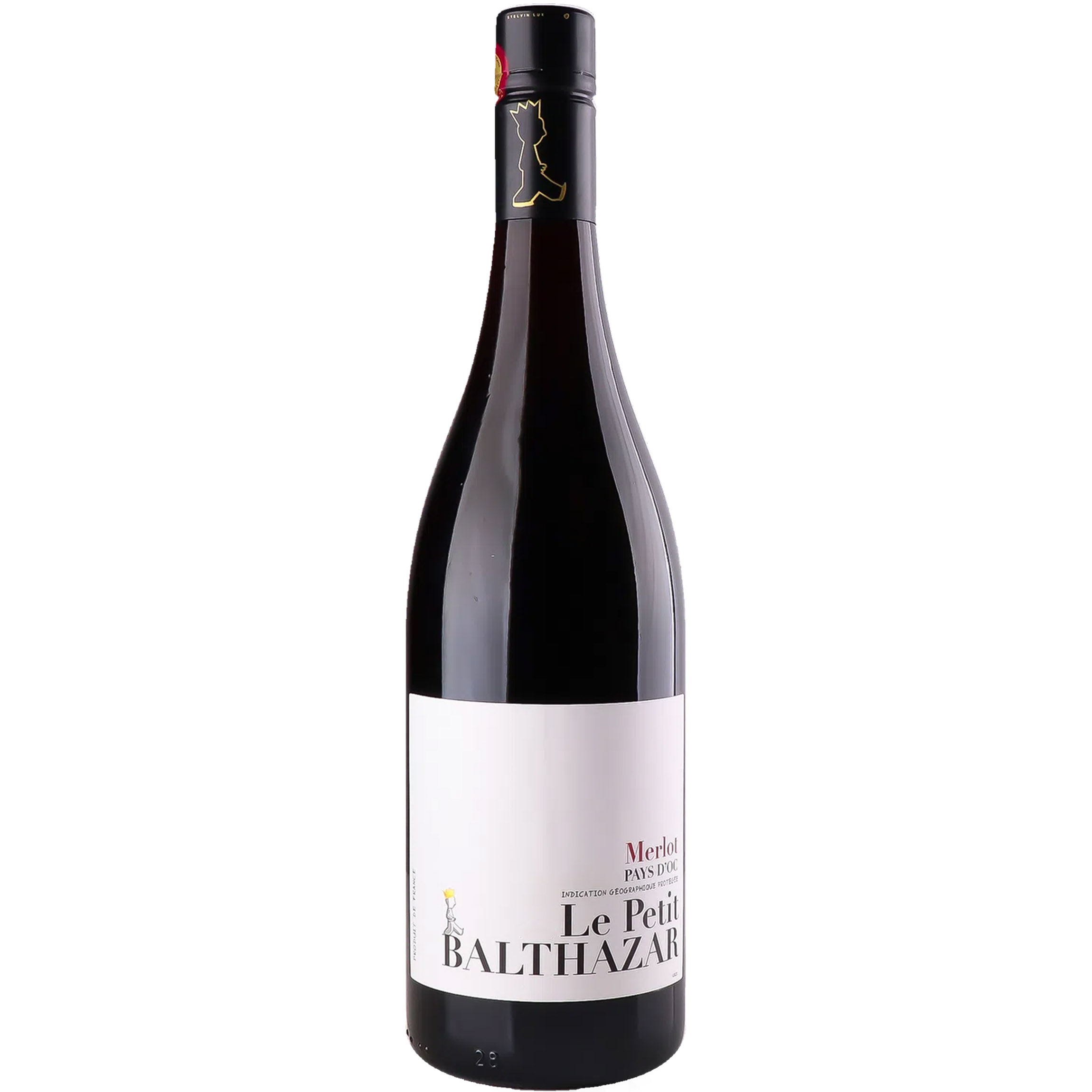 Вино Le Petit Balthazar Merlot красное сухое 0.75 л - фото 1