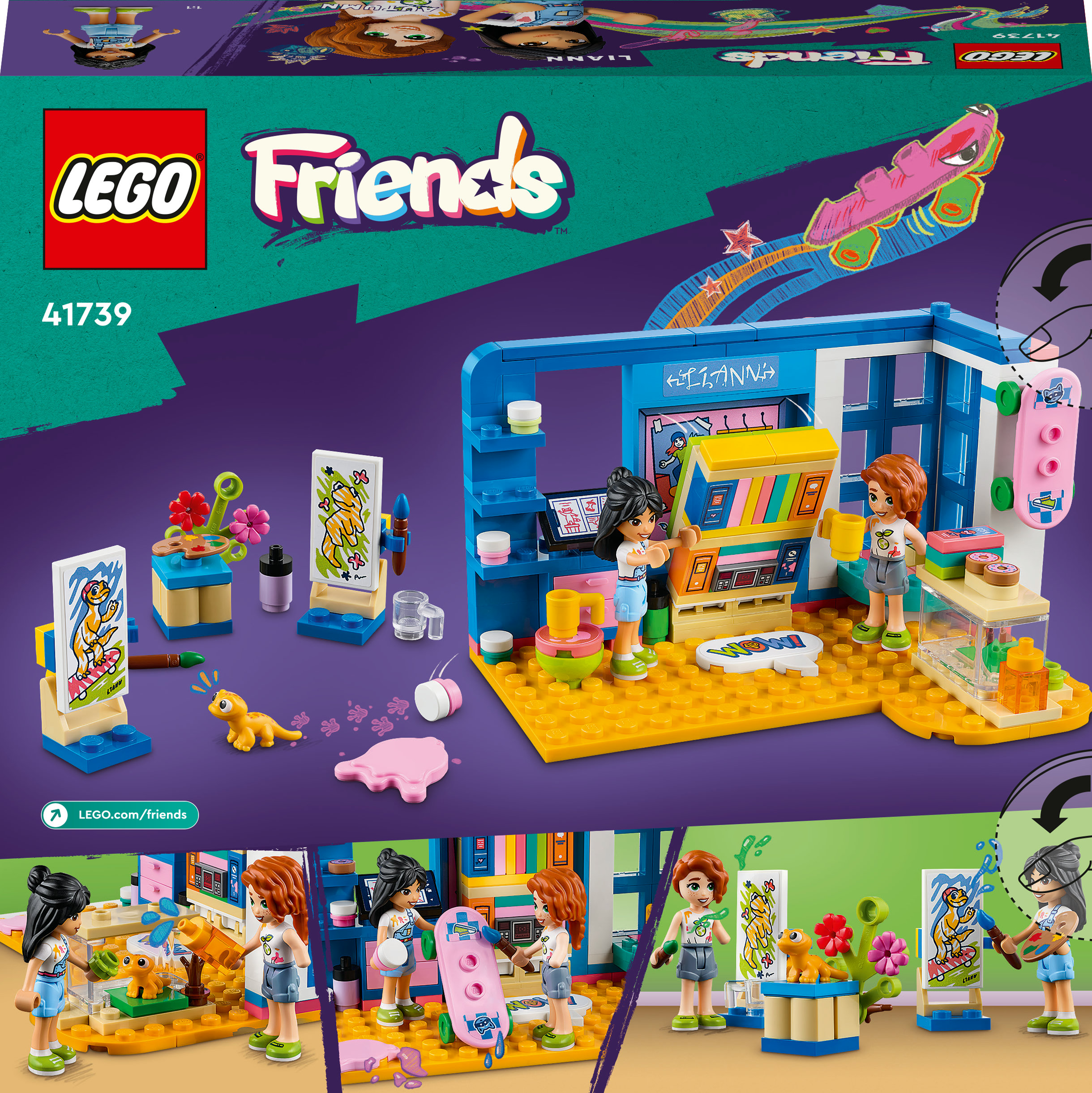 Конструктор LEGO Friends Кімната Ліен, 204 деталей (41739) - фото 9