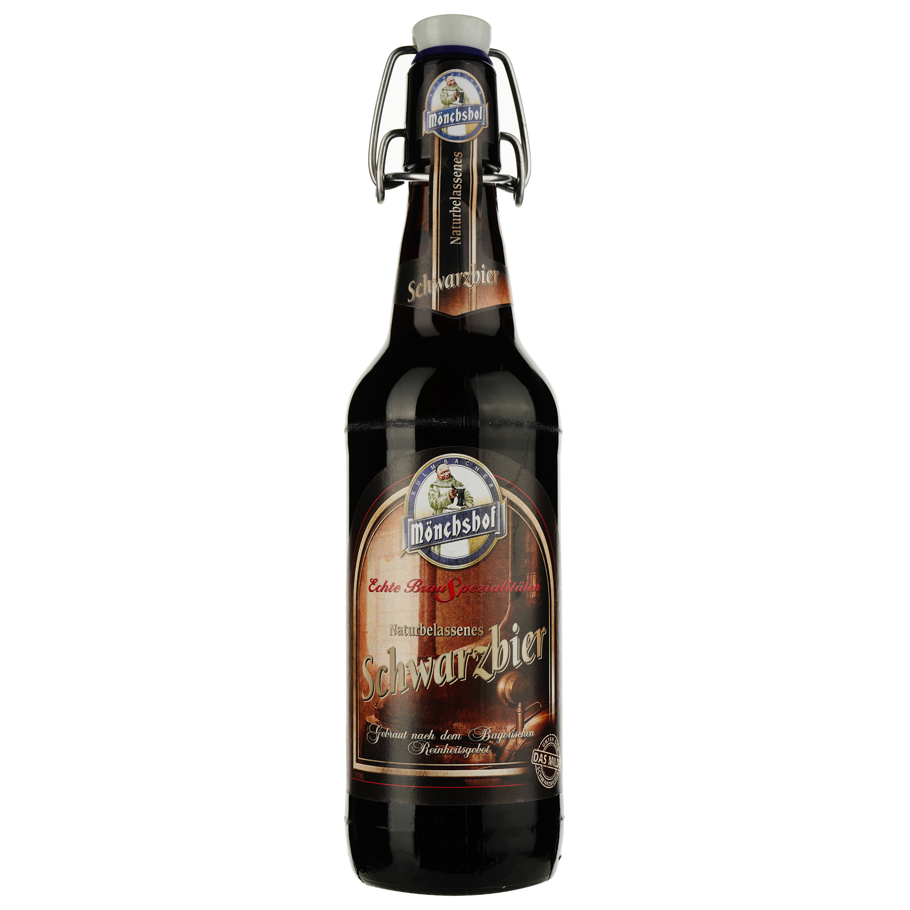 Пиво Monchshof Schwarzbier темное, 4.9%, 0.5 л - фото 1