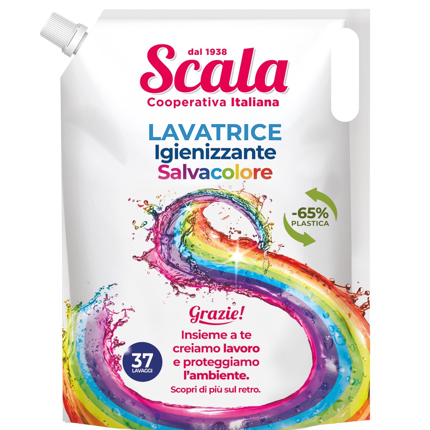 Гель для прання кольорових речей із фіксацією кольору Scala Lavatrice Salvacolore дойпак 1.5 л - фото 1