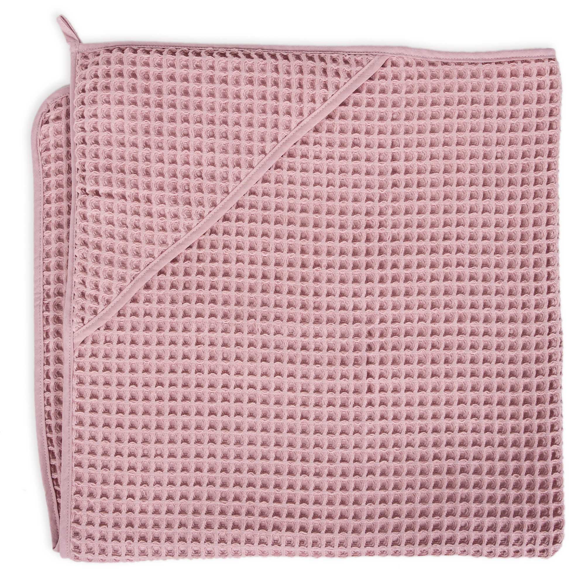 Рушник Ceba Baby Waffle Line Silver Pink, 100х100 см, рожевий (8971276) - фото 1