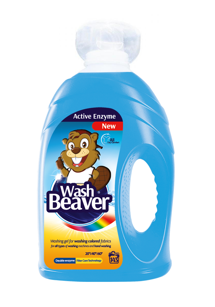 Жидкое средство Wash Beaver, для стирки, Color, 4,29 л (041-1472) - фото 1
