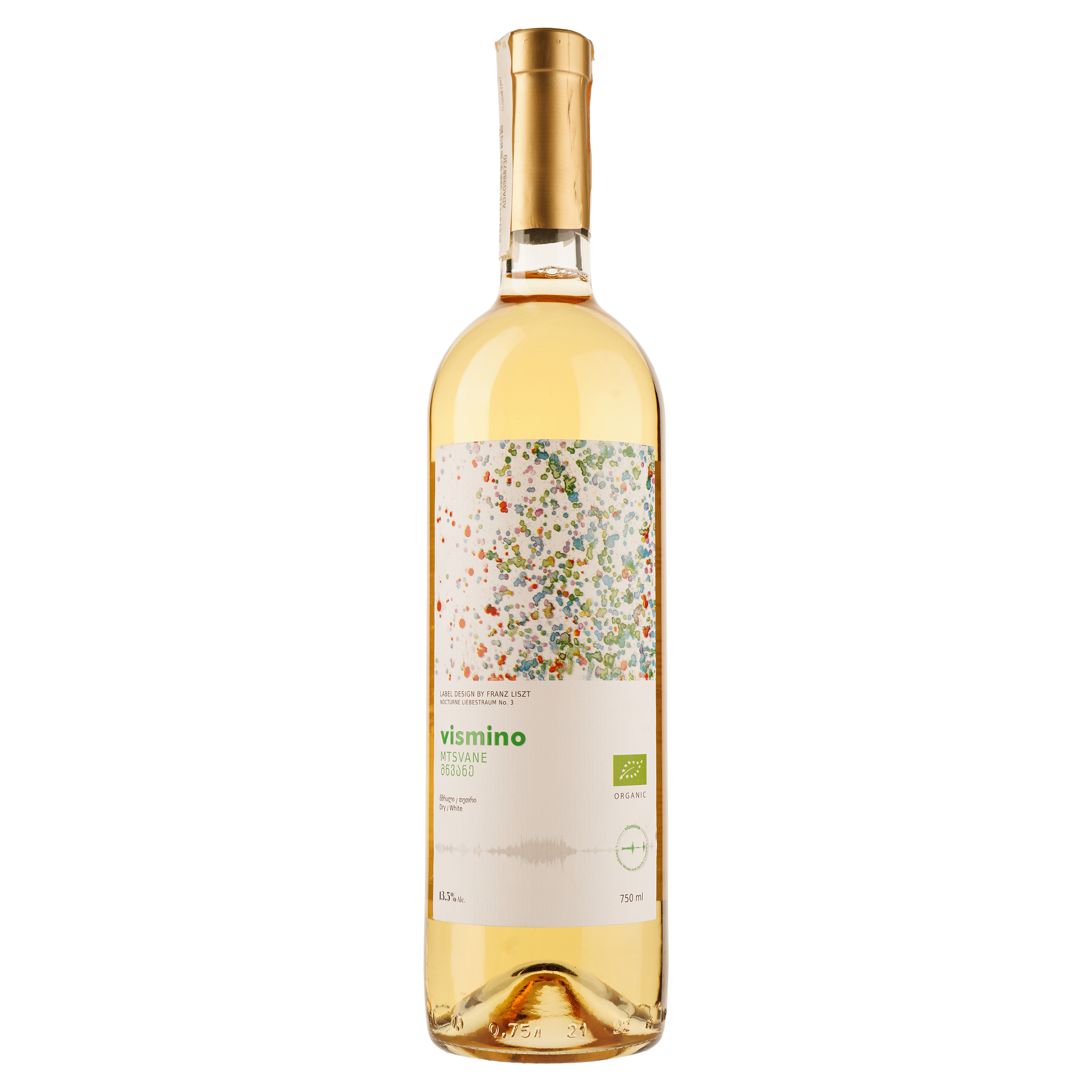 Вино Vismino Mtsvane, белое, сухое, 11-14,5%, 0,75 л - фото 1