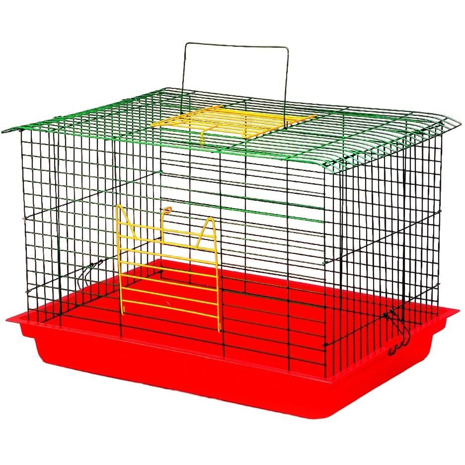 Клетка для грызунов Лорі Кролик-макси, цинк, 56.5х40х36 см, в ассортименте - фото 2