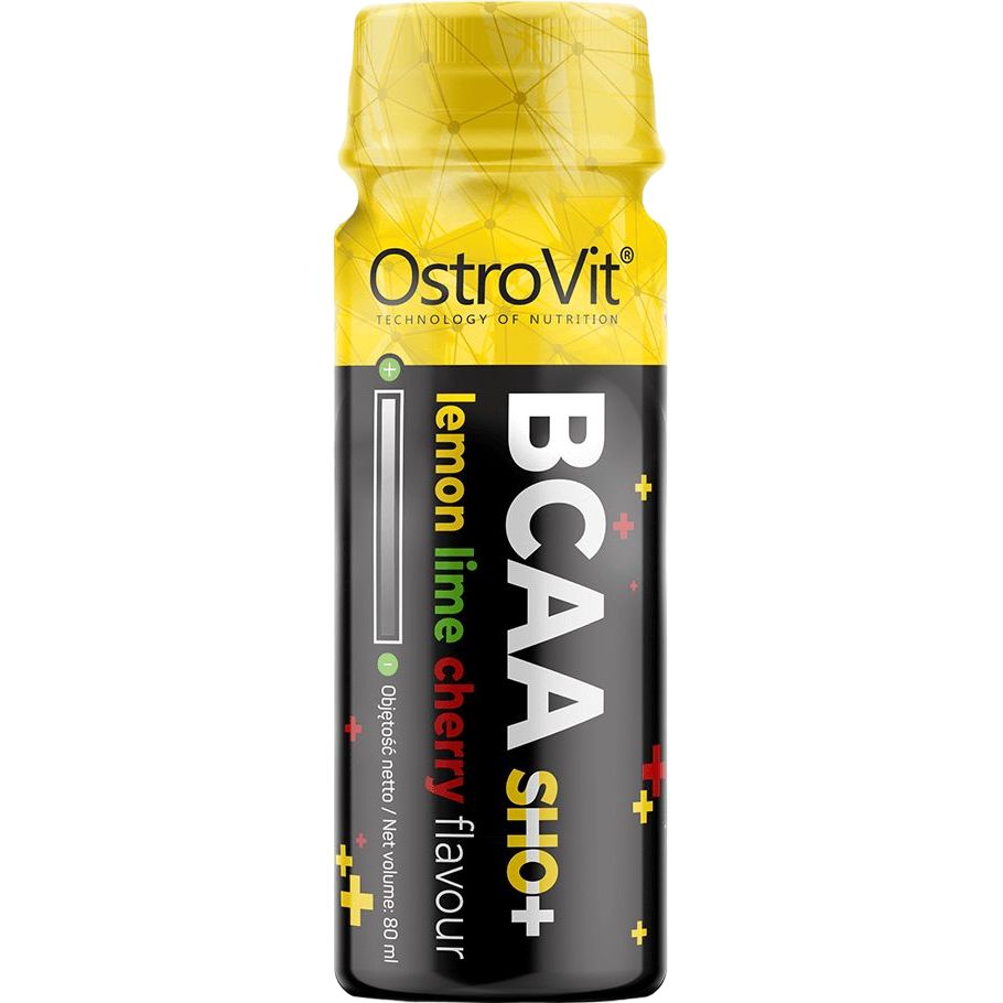 Аминокислота OstroVit BCAA Shot Лимон-лайм-вишня 80 мл - фото 1
