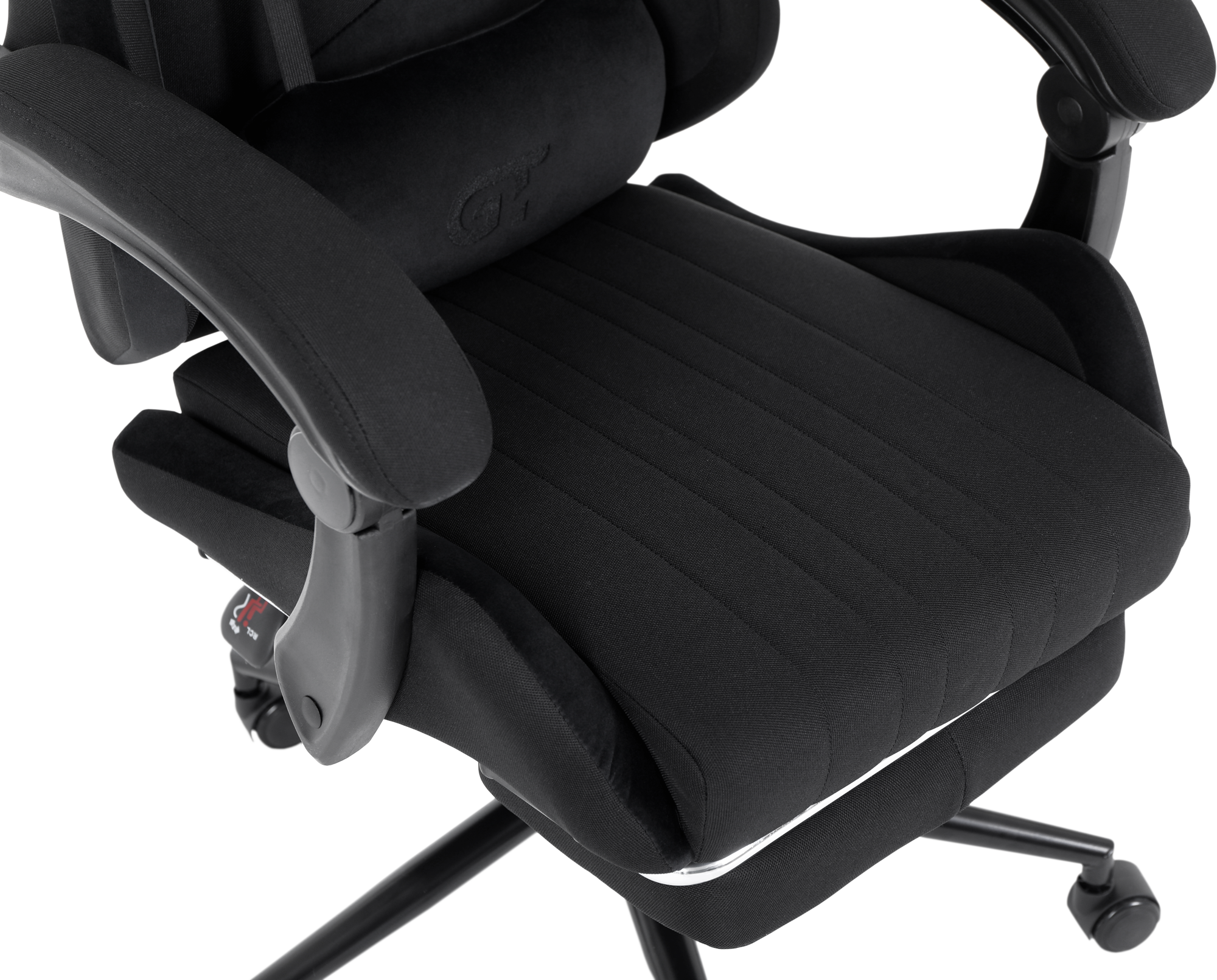 Геймерское кресло GT Racer черное (X-2324 Fabric Black Suede) - фото 8