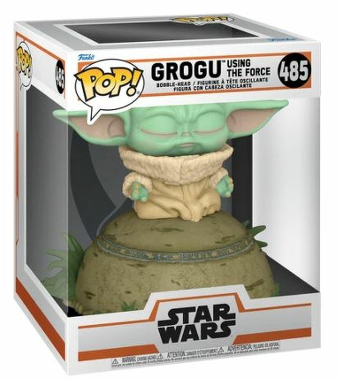 Фигурка Funko Pop Фанко Поп Мандалорец Грогу использует Силу Grogu using the Force 15 см SW M GUF 485 - фото 3