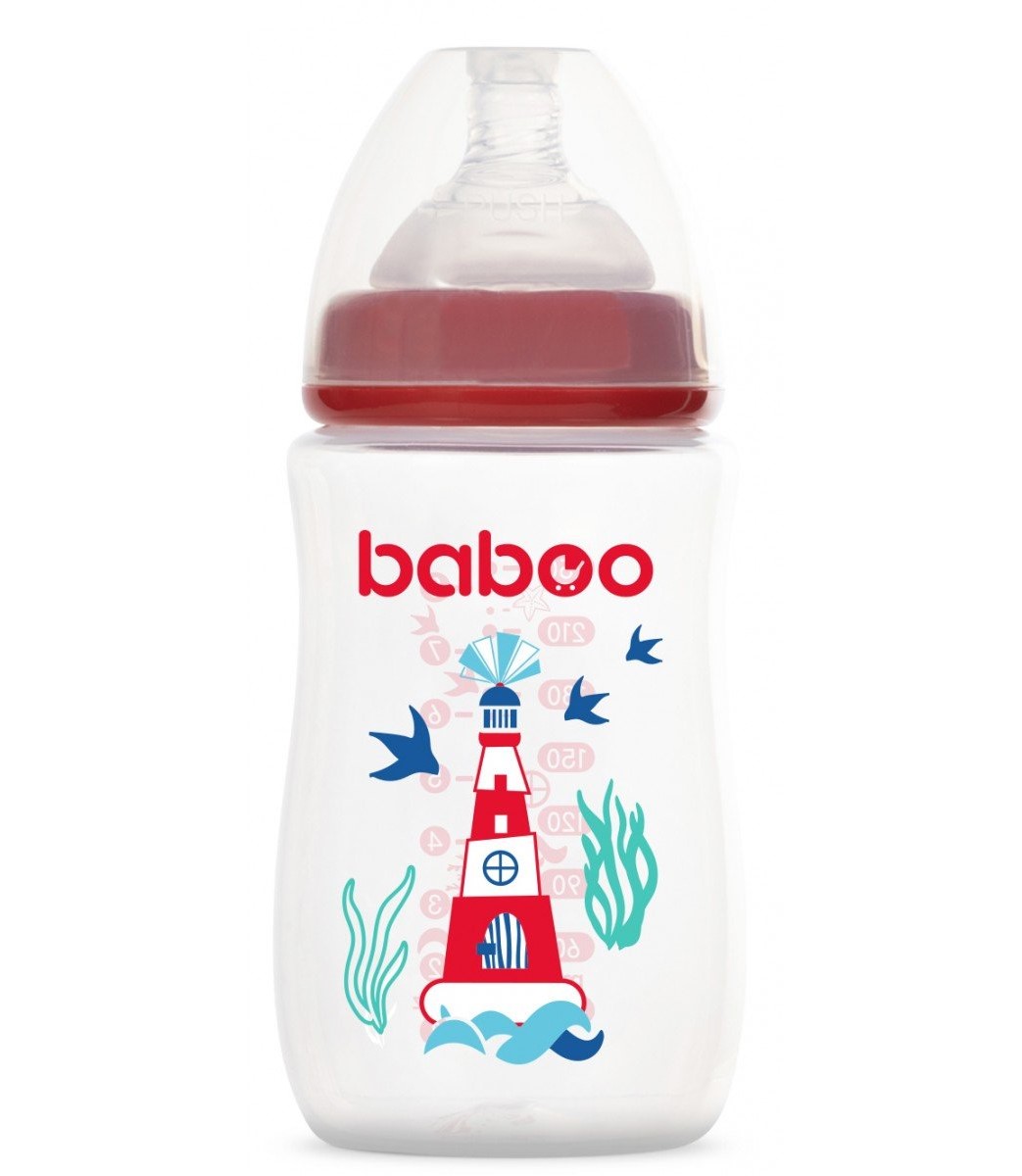 Пляшечка для годування Baboo Морський маяк, 250 мл (90406) - фото 1