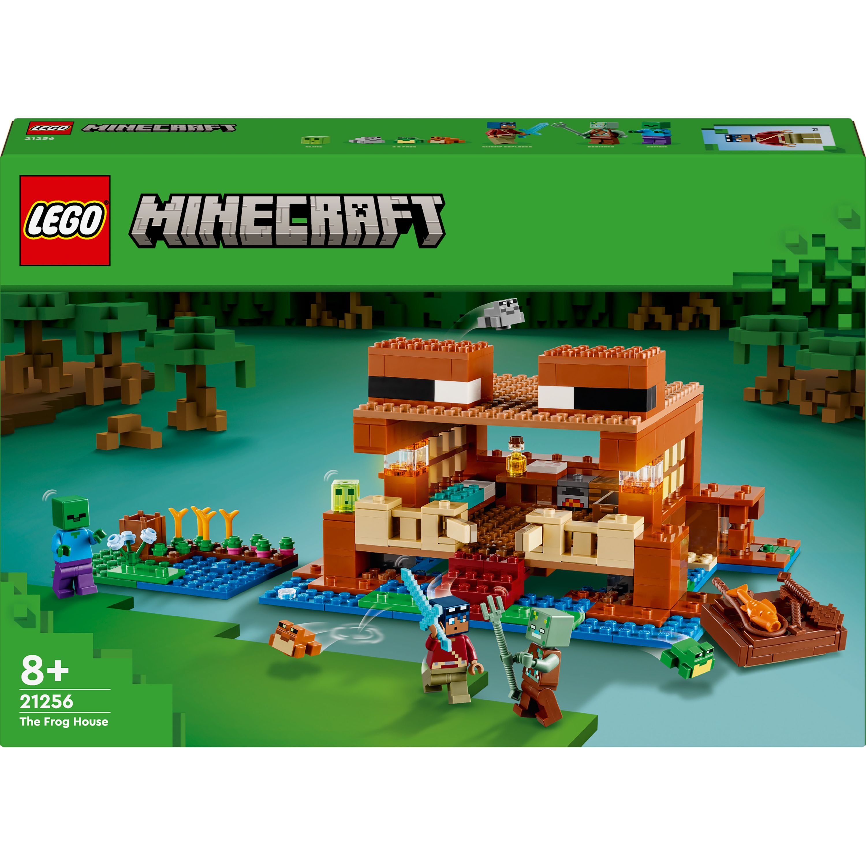 Конструктор LEGO Minecraft Дом в форме лягушки 400 детали (21256) - фото 1