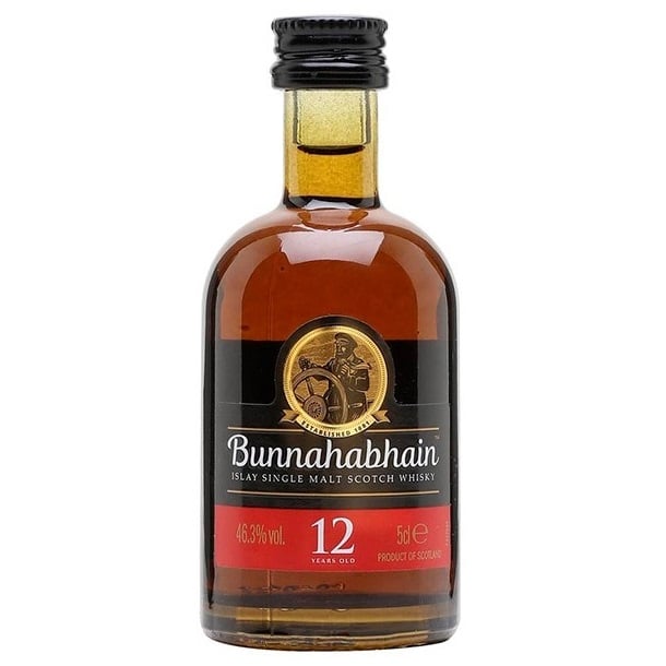 Виски Bunnahabhain 12yo Single Malt Scotch Whisky, 46,3%, 0,05 л - фото 1