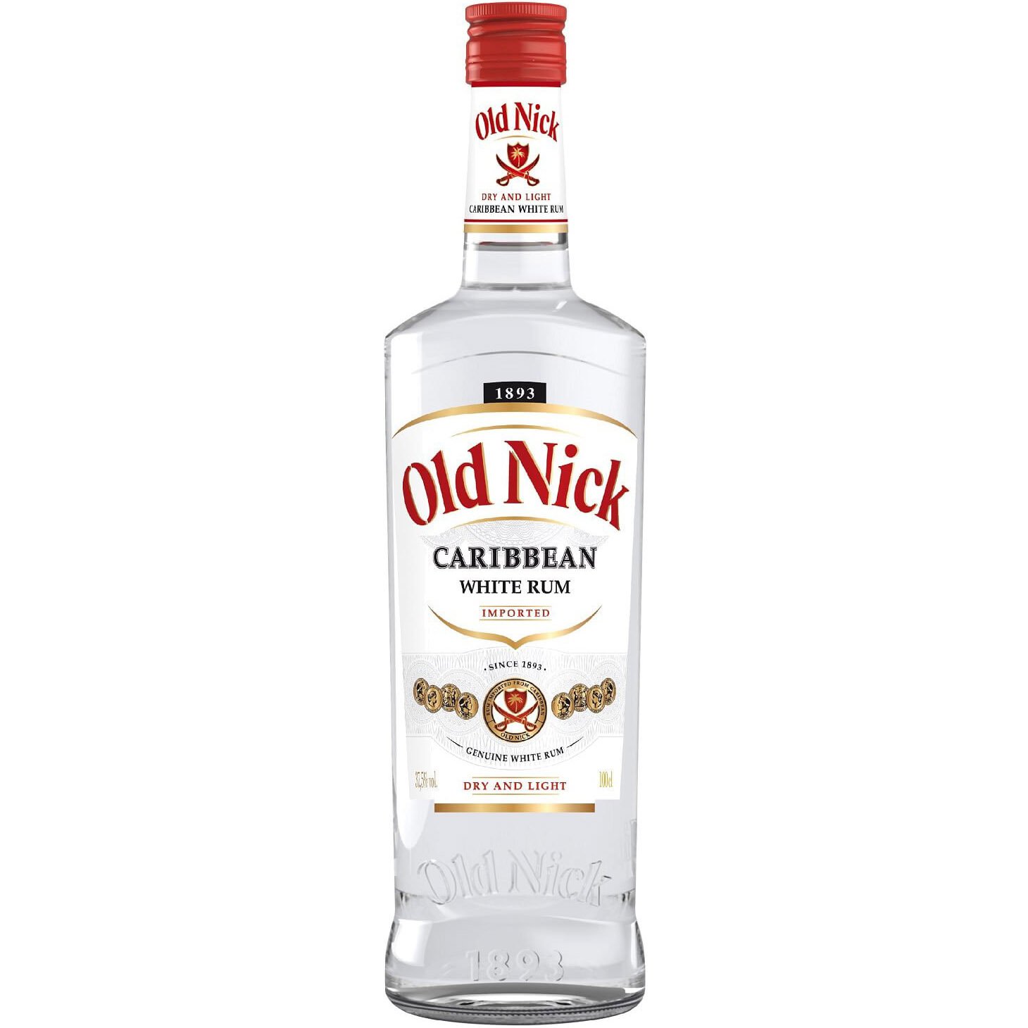 Ром Old Nick Caribbean White Rum 37.5% 1 л - фото 1