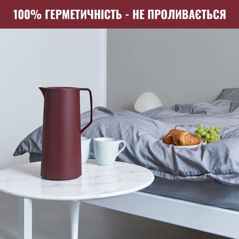 Термокувшин Tefal Motiva 1 л бордовый (N4170210) - фото 7