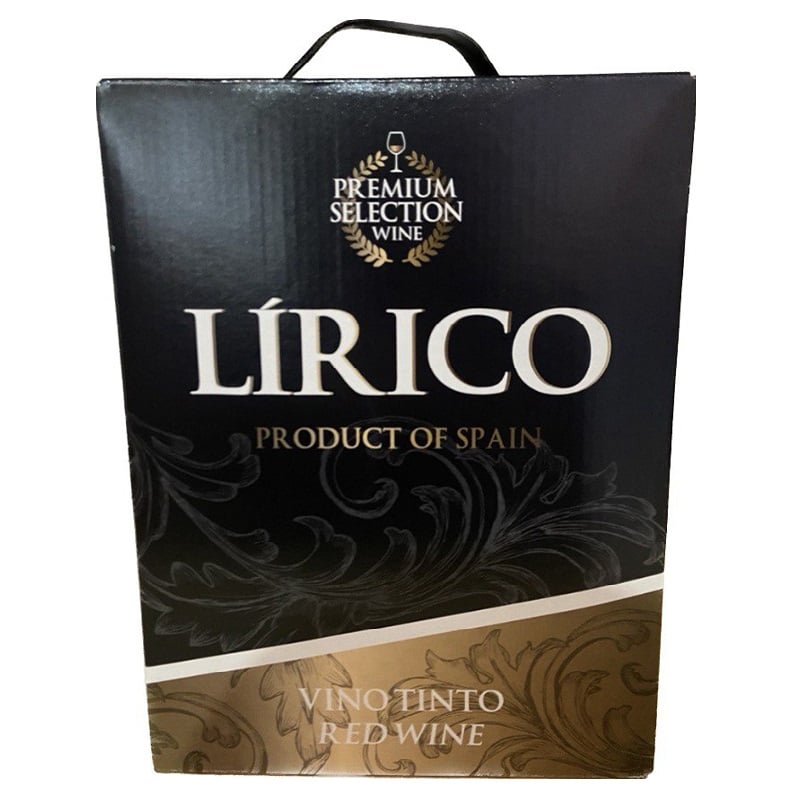 Вино Vincente Gandia Lirico Tinto, червоне, сухе, 12,5%, 3 л - фото 1