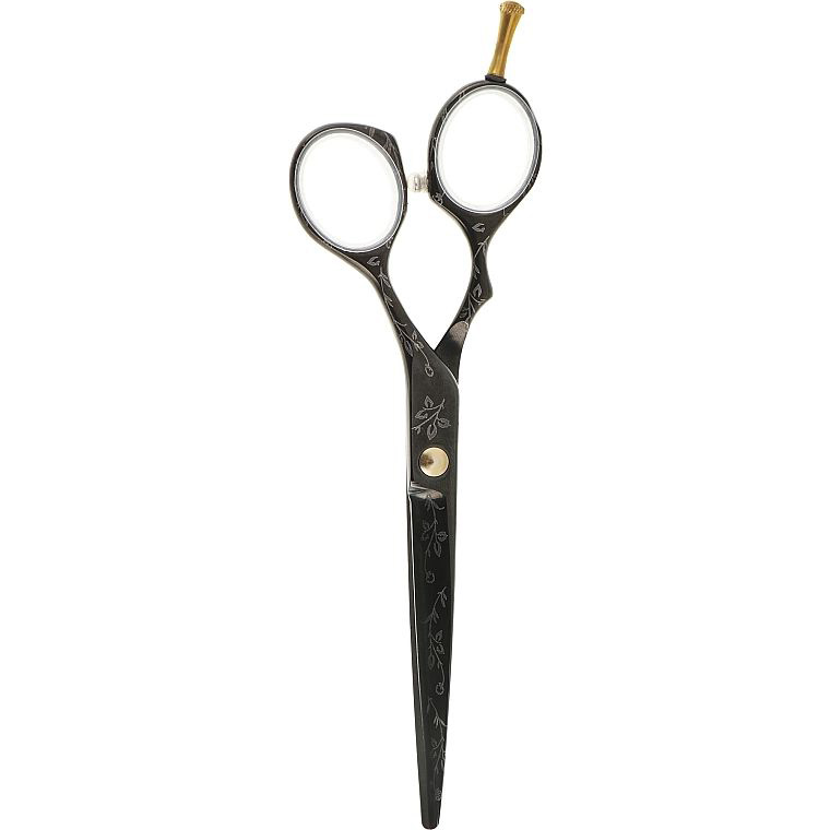 Ножиці перукарські SPL, 6.0 дюймів, чорні - фото 1