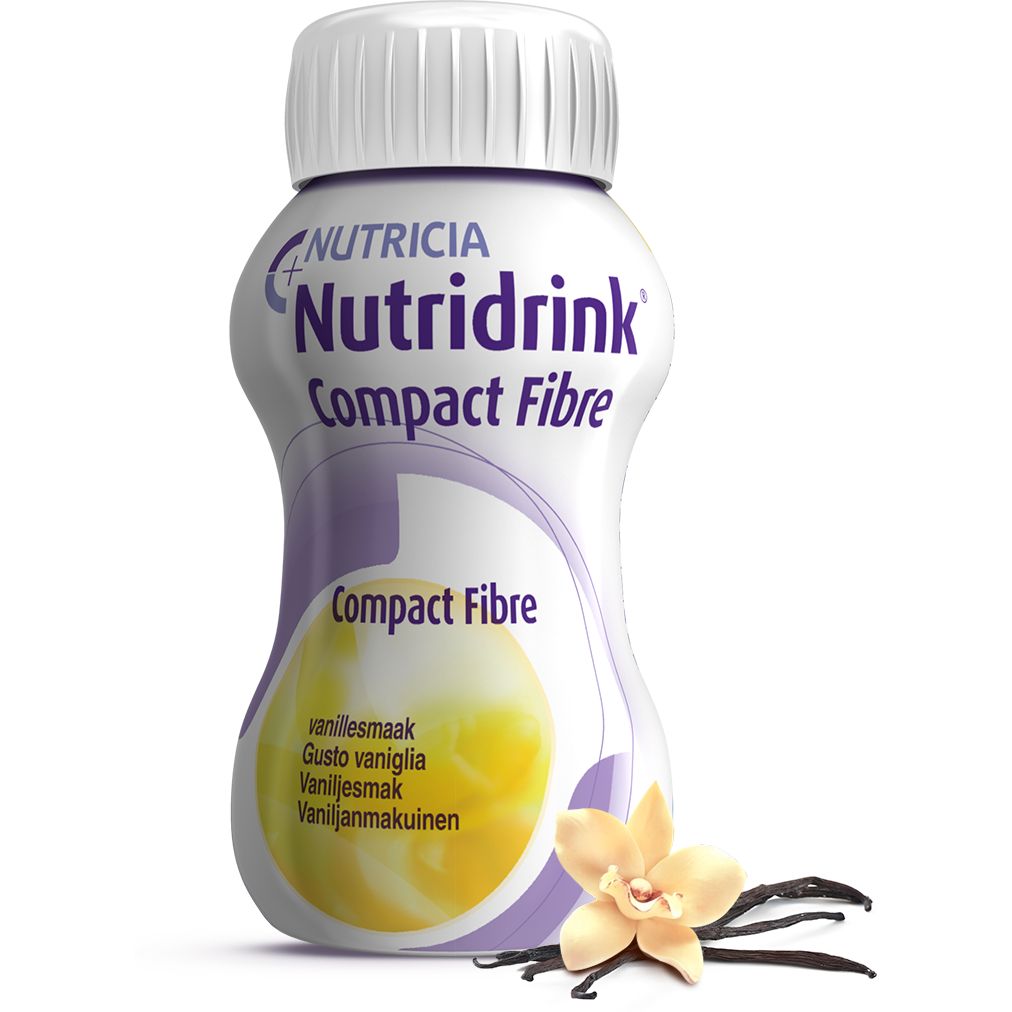 Энтеральное питание Nutricia Nutridrink Compact Fibre Vanilla flavour 4 шт. x 125 мл - фото 2
