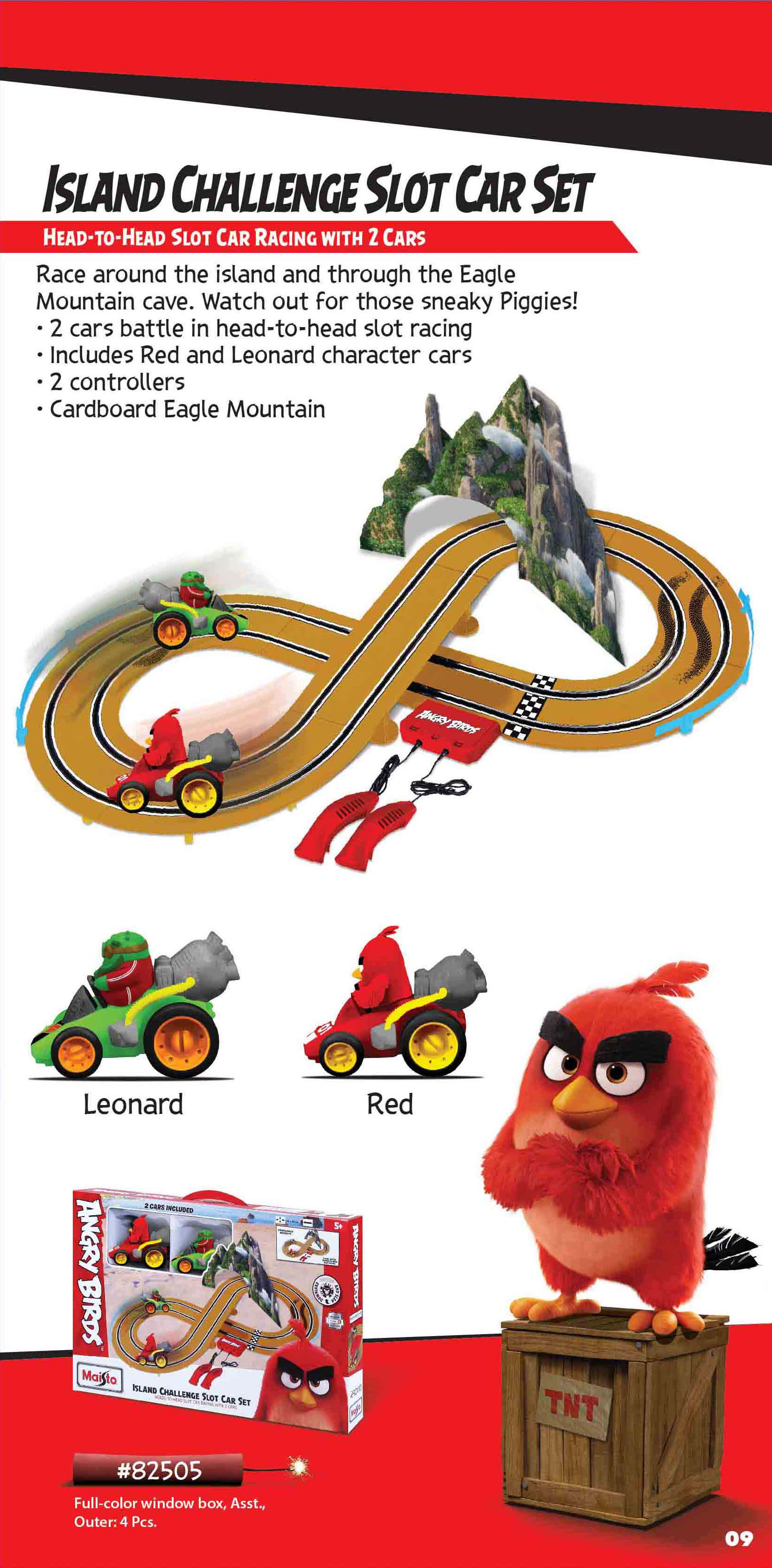 Гоночная трасса Maisto Angry Birds Island Challenge Slot Car Set Восьмерка (82505) - фото 6