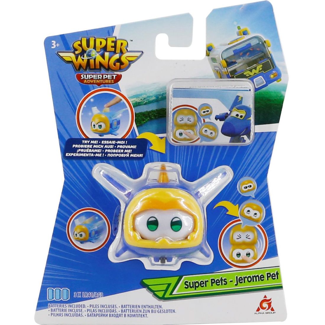 Игровая фигурка Super Wings Super Pet Джером любимец со световыми эффектами (EU770413) - фото 3