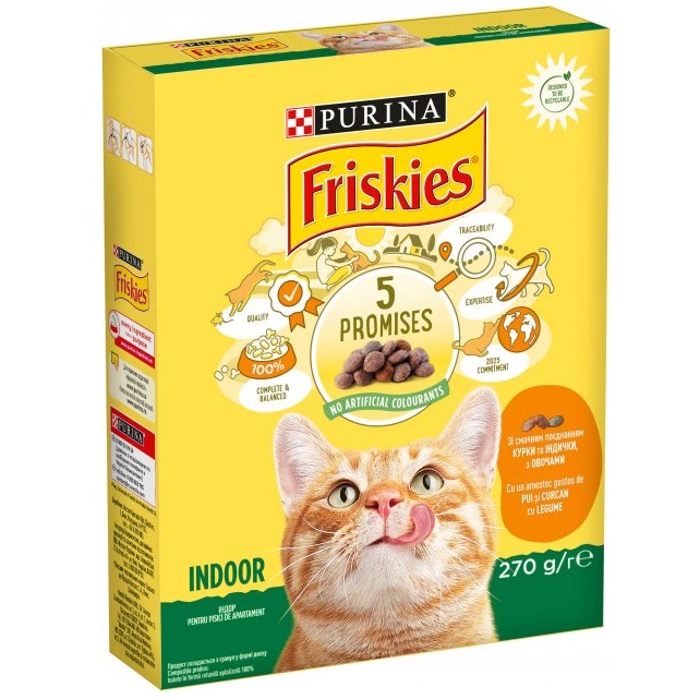 Сухой корм для домашних кошек Friskies, с курицей, 270 г - фото 1