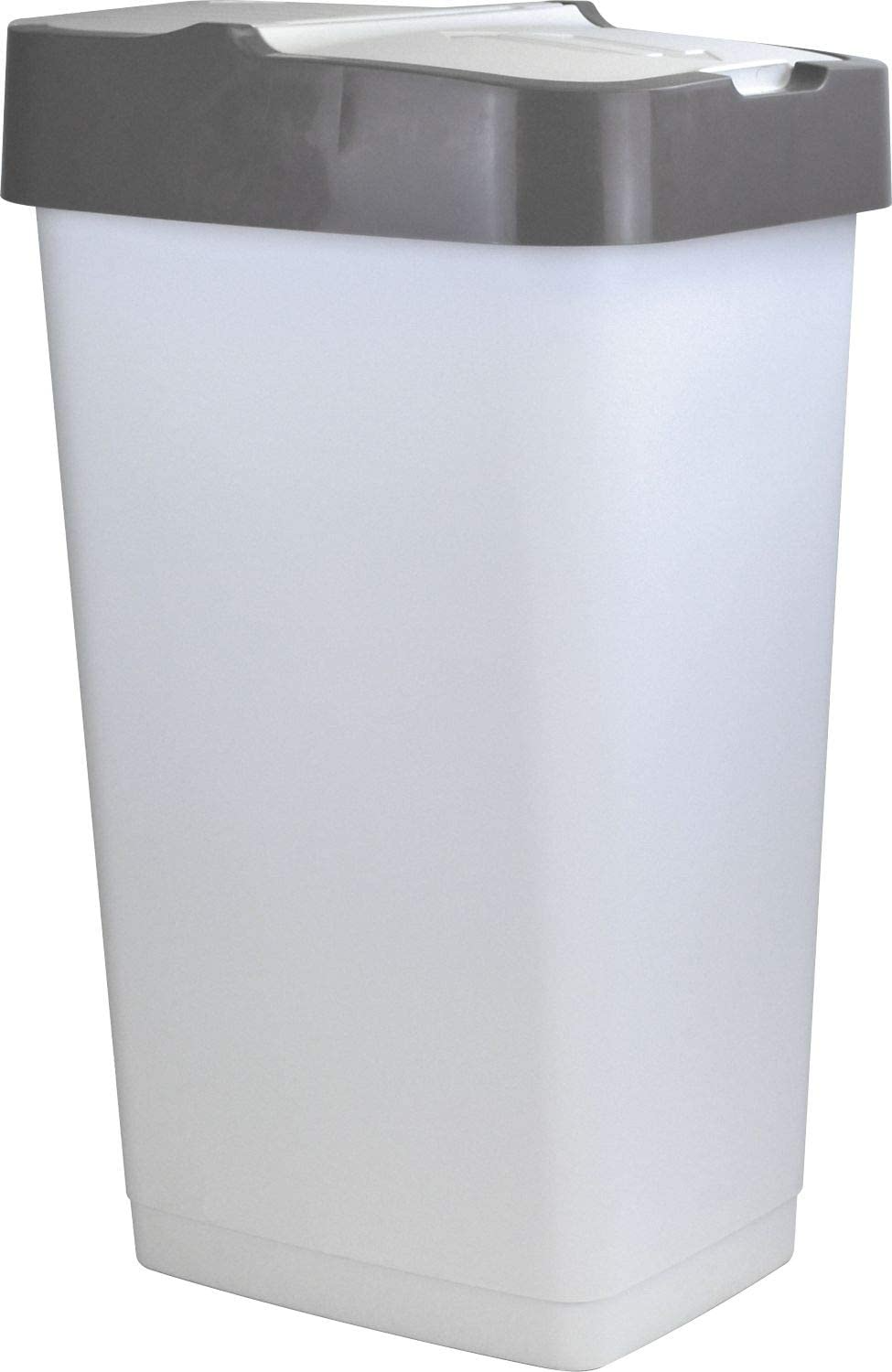 Ведро для мусора с крышкой Heidrun Refuse, 18 л, белый с серым (1340) - фото 3