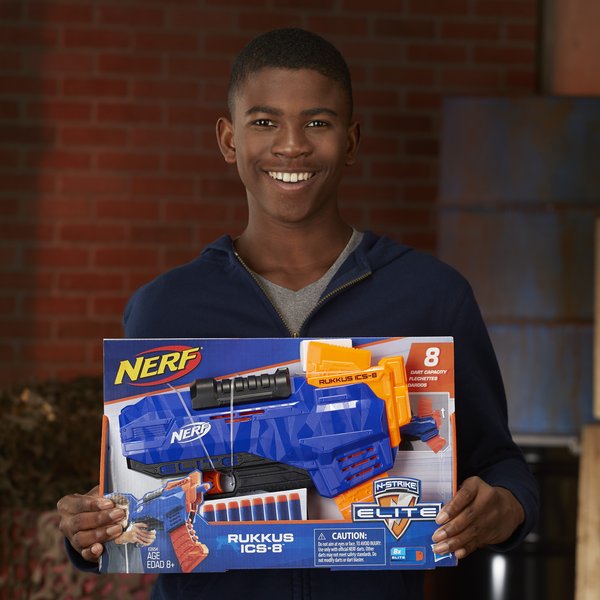 Бластер Hasbro Nerf N-Strike Elite Rukkus ICS 8 (E2654) - фото 4