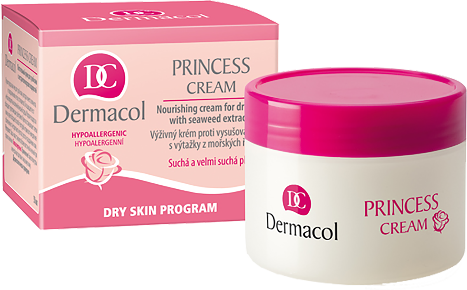 Питательный крем для сухой кожи лица Dermacol Dry S.P. Princess, с экстрактом морских водорослей, 50 мл - фото 1