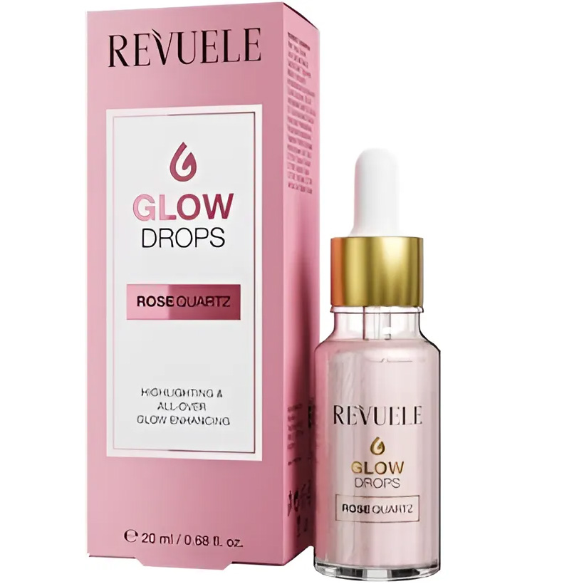 Капли для сияния лица Revuele Glow Drops Rose Quartz 20 мл - фото 1