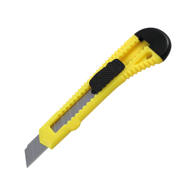 Нож канцелярский Axent Delta с механическим фиксатором желтый (D6522-02) - фото 2