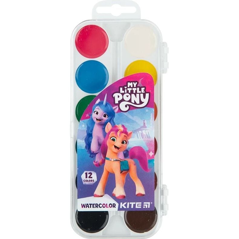 Краски акварельные Kite My Little Pony 12 цветов (LP23-061) - фото 1