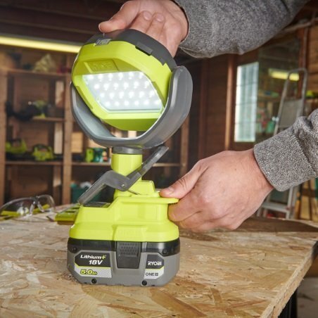 Ліхтар Ryobi One+ RLCL18-0, 18V, 1000Lm, з кліпсою та поворотною головою, без АКБ та ЗП (5133005594) - фото 6