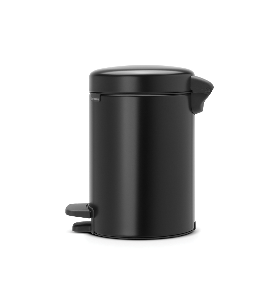 Бак для сміття Brabantia Pedal Bin, чорний матовий, 3 л (113321) - фото 2