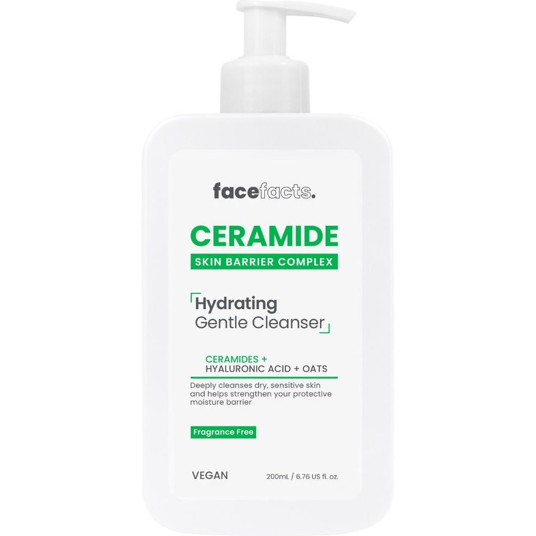 Увлажняющее средство с керамидами для очищения кожи лица Face Facts Ceramide Skin Barrier Complex Hydrating Gentle Cleanser 200 мл - фото 1