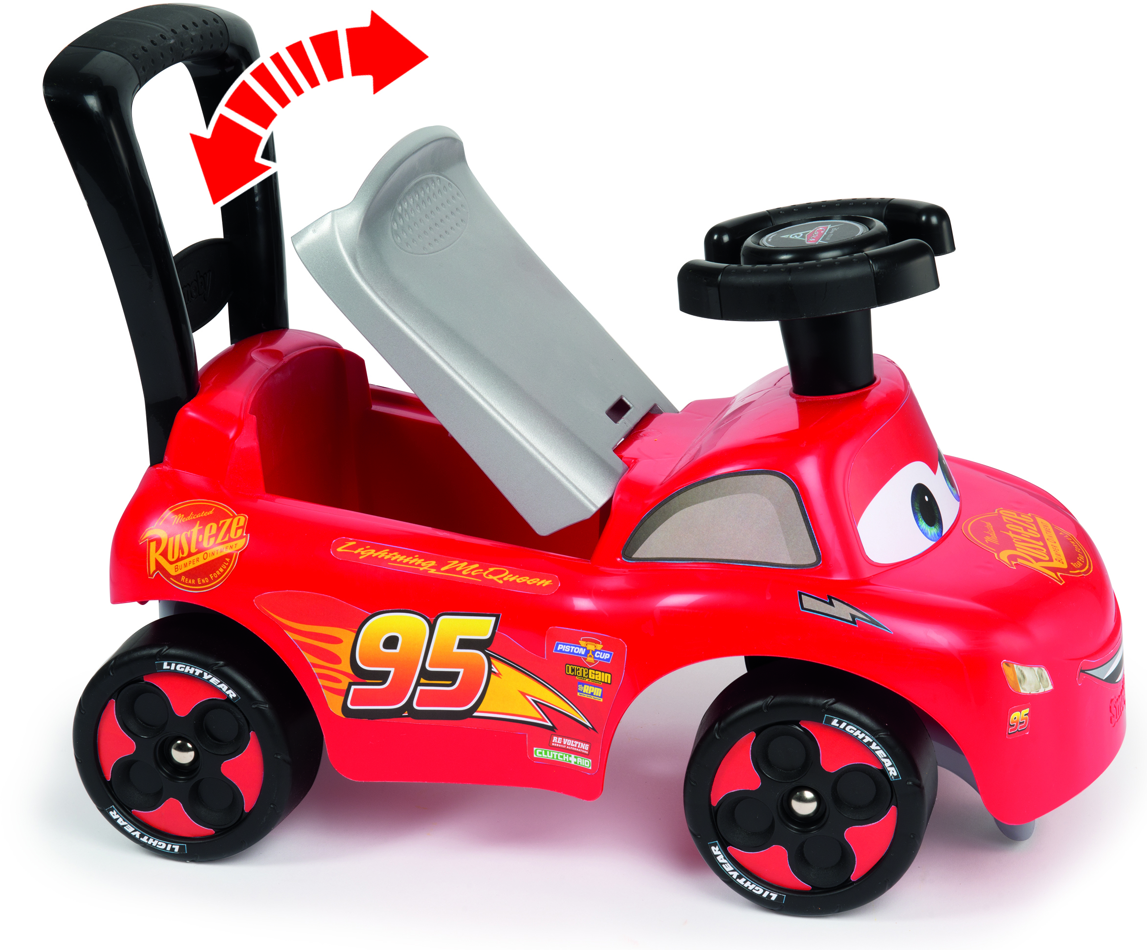 Машина для катания детская Smoby Toys Тачки 3, красный (720523) - фото 5