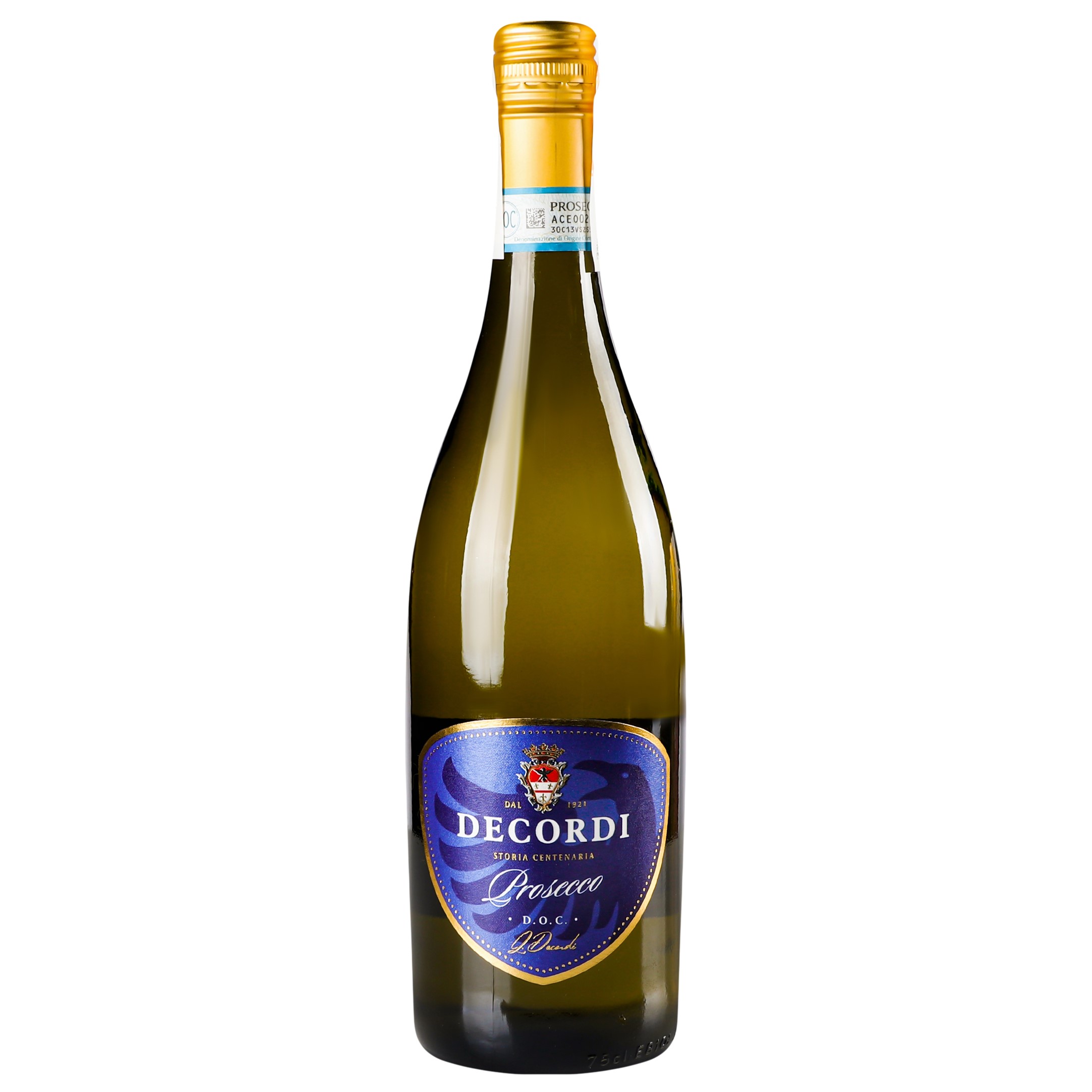 Вино ігристе Decordi Prosecco Frizzante, біле, брют, 11%, 0,75 л - фото 1