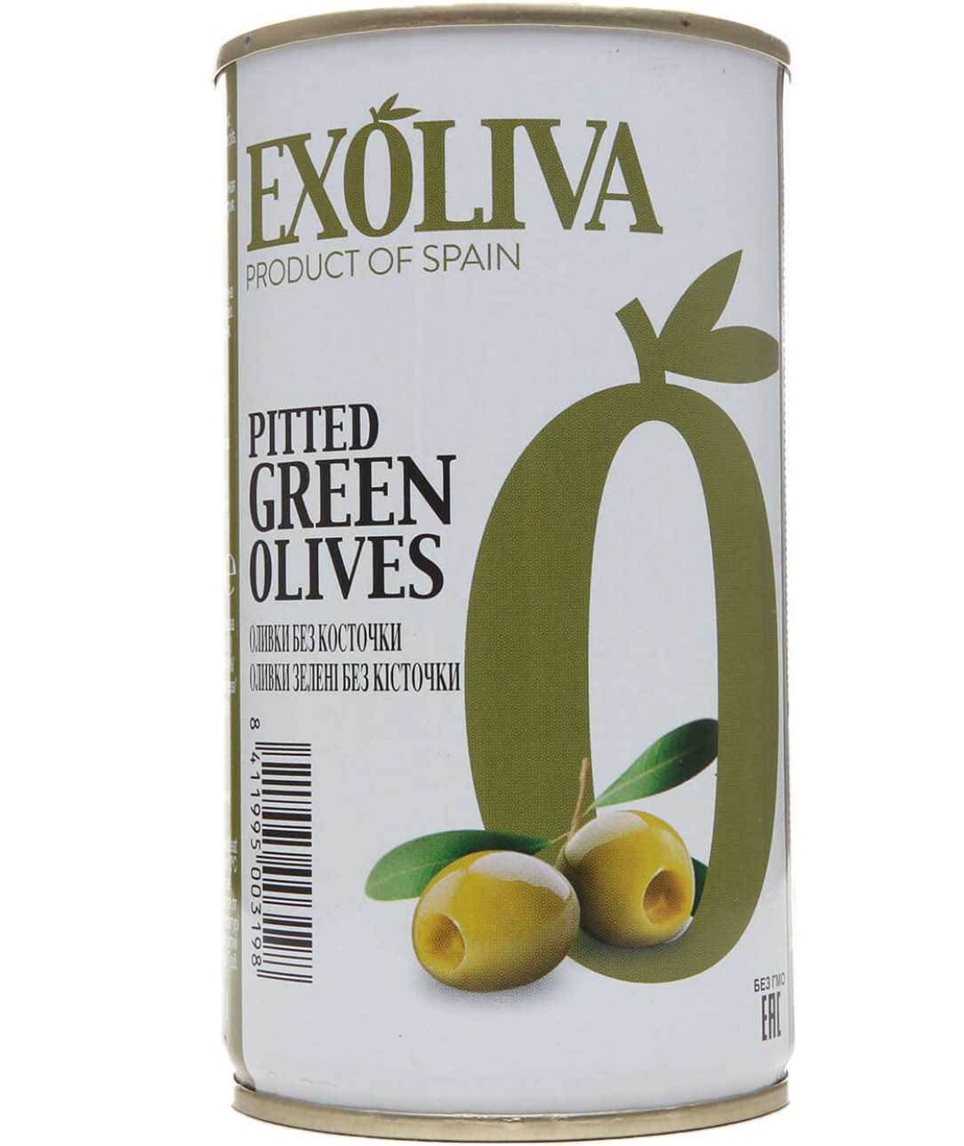 Оливки Exoliva зелені без кісточки 370 мл (63695) - фото 1