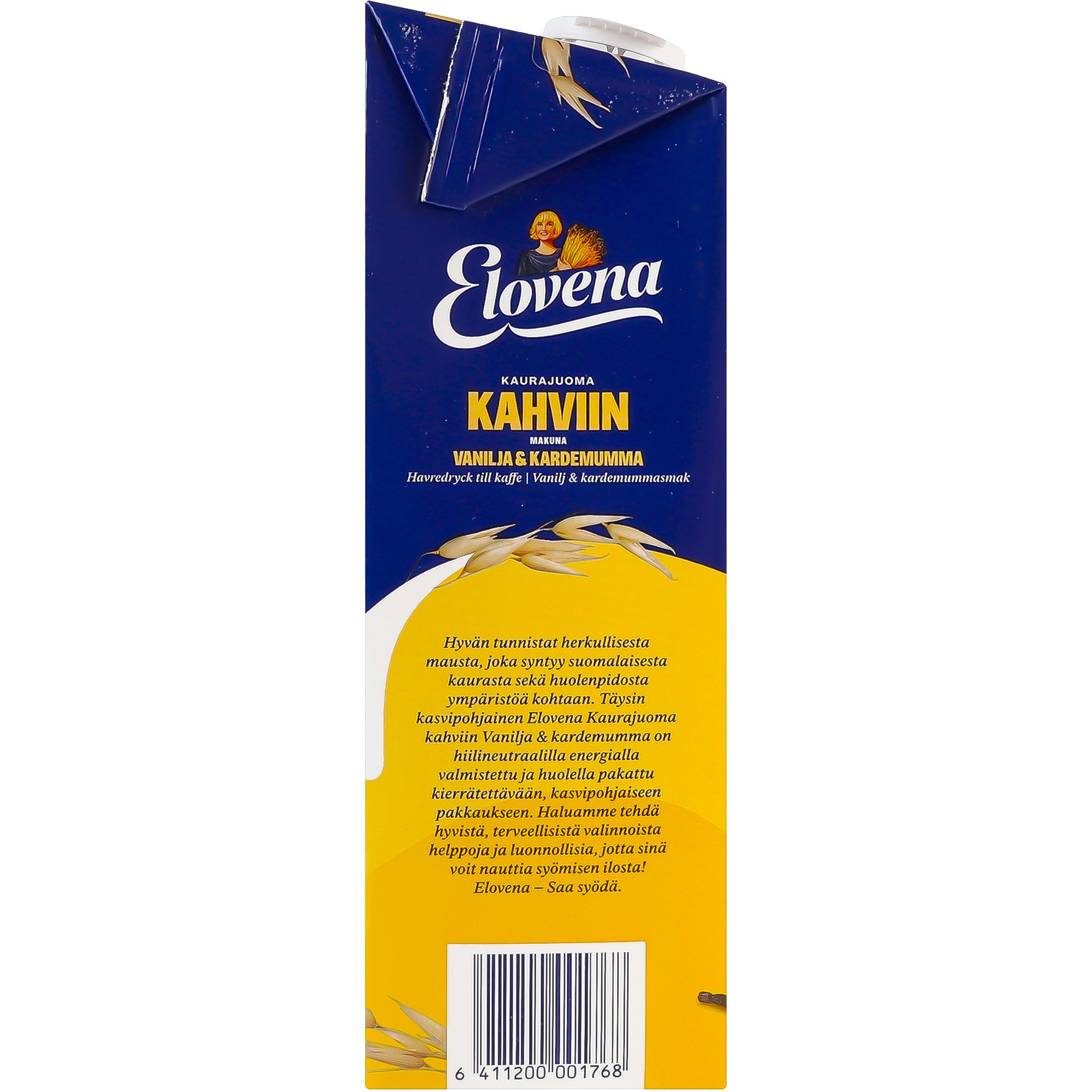 Вівсяне молоко Elovena Barista для кави з ваніллю та кардамоном 1 л - фото 4